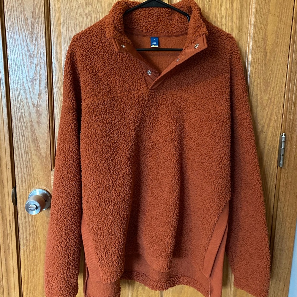 Fuzzy Rust Sweater